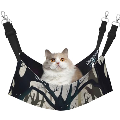 QHZLY Velvet GhastlyGrove Hängematte M für kleine Haustiere - Bequem und atmungsaktiv für Katzen, Kaninchen, Frettchen QHZLY Velvet GhastlyGrove Hängematte M für kleine Haustiere - Bequem und atmungsaktiv für Katzen, Kaninchen, Frettchen von QHZLY