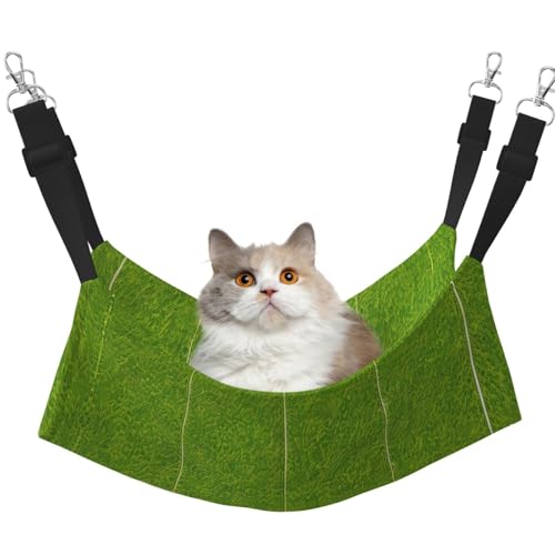 QHZLY Velvet Green Grassland Hängematte L für kleine Haustiere - Bequem und atmungsaktiv für Katzen, Kaninchen, Frettchen von QHZLY