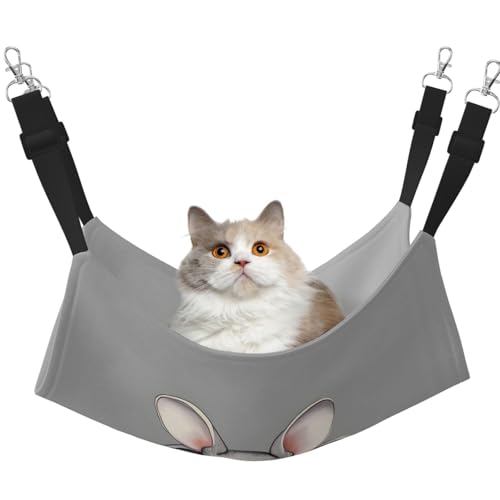 QHZLY Velvet Grey Rattenhängematte L für kleine Haustiere - Bequem und atmungsaktiv für Katzen, Kaninchen, Frettchen QHZLY Velvet Grey Rattenhängematte L für kleine Haustiere - Bequem und atmungsaktiv für Katzen, Kaninchen, Frettchen von QHZLY