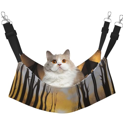 QHZLY Velvet Impression Sunlight Hängematte L für kleine Haustiere - Bequem und atmungsaktiv für Katzen, Kaninchen, Frettchen von QHZLY