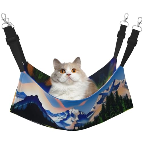 QHZLY Velvet Mountain Majesty Hängematte M für kleine Haustiere - Bequem und atmungsaktiv für Katzen, Kaninchen, Frettchen von QHZLY