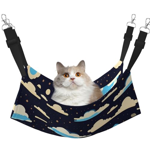 QHZLY Velvet Sky Wolken Hängematte M für kleine Haustiere - Bequem und atmungsaktiv für Katzen, Kaninchen, Frettchen von QHZLY