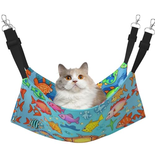 QHZLY Velvet Turtle and Fish Hammock L for Small Pets - Comfortable and Breathable for Cats, Rabbits, Frettchen von QHZLY