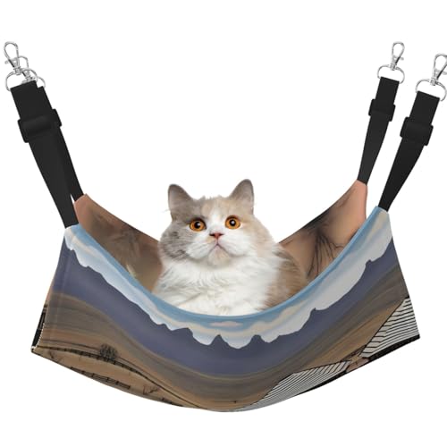 QHZLY Velvet Western Trails Hängematte M für kleine Haustiere - bequem und atmungsaktiv für Katzen, Kaninchen, Frettchen von QHZLY