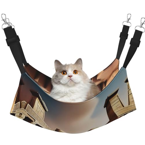 QHZLY Velvet aAncient Wonders Hängematte L für kleine Haustiere - Bequem und atmungsaktiv für Katzen, Kaninchen, Frettchen von QHZLY