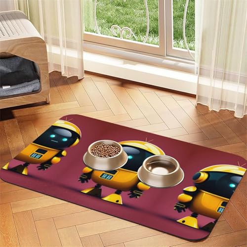 Smart Robot Haustier-Tischdecke, saugfähig, Leder, 30 x 45 cm, mit rutschfester Gummiunterseite, für Katzen und Hunde Smart Robot Haustier-Tischdecke, saugfähig, Leder, 30 x 45 cm, mit rutschfester Gummiunterseite, für Katzen und Hunde von QHZLY