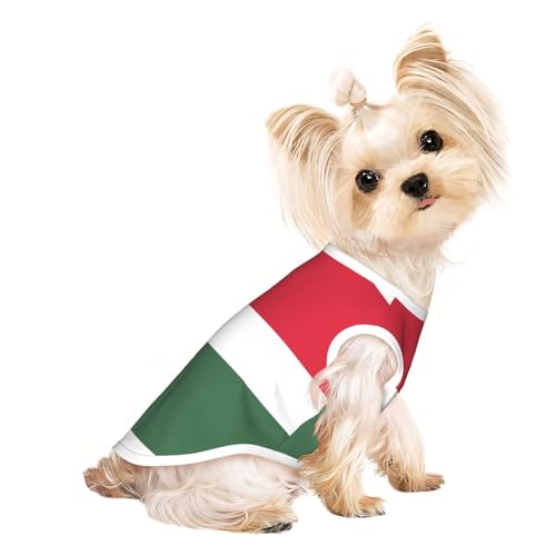 T-Shirt mit Flagge von Ungarn, atmungsaktiv, ärmellos, Größe L, für kleine Hunde und Katzen, weich, leicht, stilvoll T-Shirt mit Flagge von Ungarn, atmungsaktiv, ärmellos, Größe L, für kleine Hunde und Katzen, weich, leicht, stilvoll von QHZLY