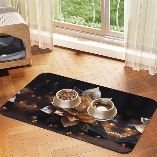 Weiße zarte Lotusblüte Haustier saugfähige Leder-Tischdecke 30 x 45 cm mit rutschfester Gummiunterseite für Katzen und Hunde Weiße zarte Lotusblüte Haustier saugfähige Leder-Tischdecke 30 x 45 cm mit rutschfester Gummiunterseite für Katzen und Hunde von QHZLY