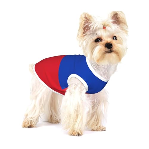 Weste mit philippinischer Flagge, Baumwolle, Größe S, atmungsaktiv, weich und bequem, Haustierkleidung für Katzen und Hunde von QHZLY
