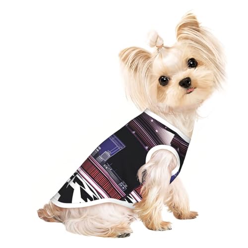 a On Stage Haustier-T-Shirt, atmungsaktiv, ärmellos, Größe S, für kleine Hunde und Katzen, weich, leicht, stilvoll a On Stage Haustier-T-Shirt, atmungsaktiv, ärmellos, Größe S, für kleine Hunde und Katzen, weich, leicht, stilvoll von QHZLY