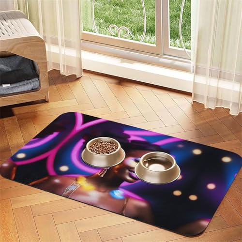 a Performer's Glow Pet saugfähige Ledertischdecke 30 x 45 cm mit rutschfester Gummiunterseite für Katzen und Hunde von QHZLY
