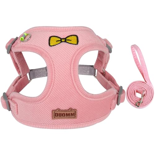 QIANDW Hundegeschirr, reflektierend, für kleine Hunde, Holländisch, Rosa, Größe XL QIANDW Hundegeschirr, reflektierend, für kleine Hunde, Holländisch, Rosa, Größe XL von QIANDW