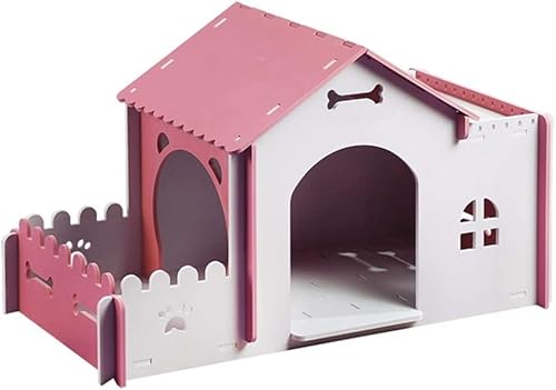 hundehütte Outdoor, Kleine Hundehütte for Den Innenbereich, Schrägdach Im Freien, Wasserdichter Kleiner Und Mittlerer Hundekäfig, Einfache Montage, Stabiles Welpenunterschlupf,Rosa (Size : 94x46x57c hundehütte Outdoor, Kleine Hundehütte for Den Innenbereich, Schrägdach Im Freien, Wasserdichter Kleiner Und Mittlerer Hundekäfig, Einfache Montage, Stabiles Welpenunterschlupf,Rosa (Size : 94x46x57c von QIANMEI