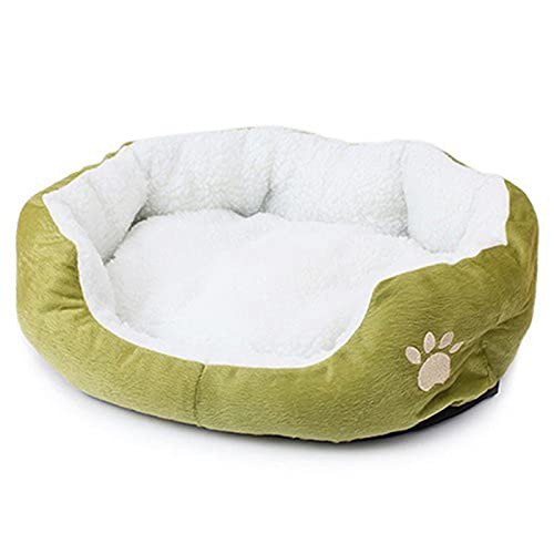 QIFFIY Katzenhaus Haustier Hund Bett waschbar warme runde Hundebetten for Innenwelpen und Kätzchen Pet Produkte liefert Hundekissen Katzenhöhle (Color : C) von QIFFIY