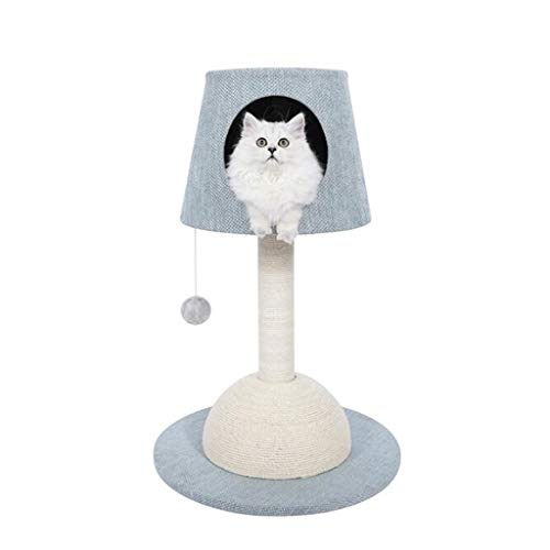 QIFFIY Kratzbaum Cat Scratching Post mit/Hängematte, Cat Tree Lounge Möbel Best für Kätzchen & Large Kitty Cats, Cat Scratch Post Katzenbaum (Color : Blue) von QIFFIY