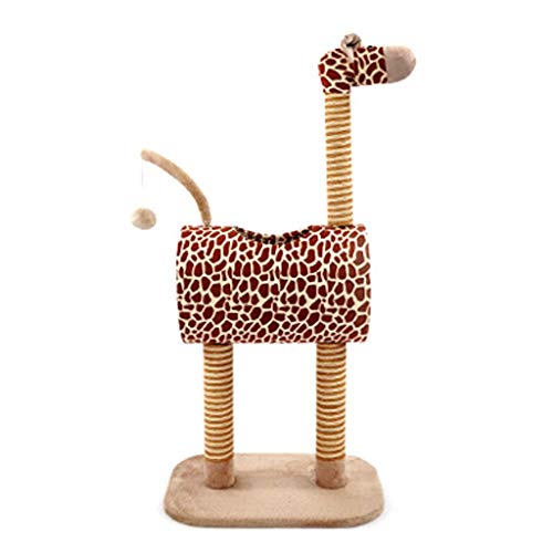 QIFFIY Kratzbaum Sisalseil for Katzen-Baum-Katze Klettergerüst Giraffe Katzen Kratz Spielzeug Seil for Kätzchen Pet House Spielen Tower Condo Katzenbaum (Color : A) von QIFFIY