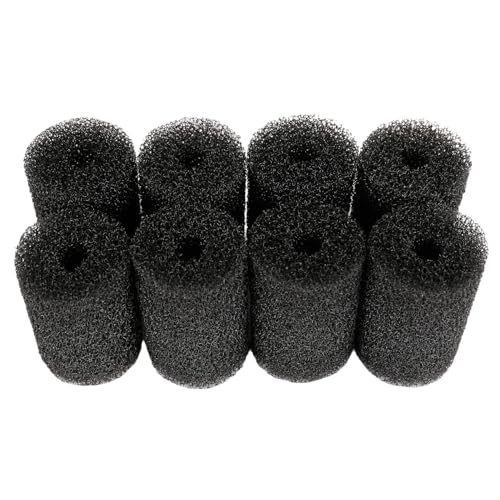 QIHYCUF Vorfilterschwamm für Aquarien, Vorfilter-Schaumstoffrollen, 1 cm, Ersatzschwämme für Aquarium, Filterzubehör (3,8 cm T x 6,1 cm H x 1,1 cm Aufnahme), 8 Stück von QIHYCUF