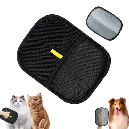 QIMMU Fell Magnet Handschuh,Katzenhandschuh,Fellhandschuhe Katze,Katzen Handschuhe Fellpflege,Katzenhaarentferner Handschuh,Pet Hair Remover Glove für Hund und Katze von QIMMU