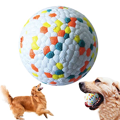 QIMMU Hundeball Unzerstörbar,Spielball für Hunde,Hunde Ball,Hundespielzeug Ball,Hundespielball,Dog Toy Ball,Hundebälle Unkaputtbar,Interaktives Hundespielzeug Ball für Große und Kleine Hunde (Rot) von QIMMU