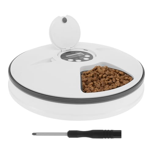 Automatischer Katzenfutterspender Nassfutter Katzenfutterspender mit Timer 6 Mahlzeiten Auto Pet Feeder für Katzen und kleine Hunde Batteriebetriebener kabelloser Katzen Frischfutter Futterspender für Automatischer Katzenfutterspender Nassfutter Katzenfutterspender mit Timer 6 Mahlzeiten Auto Pet Feeder für Katzen und kleine Hunde Batteriebetriebener kabelloser Katzen Frischfutter Futterspender für von QINGLANG