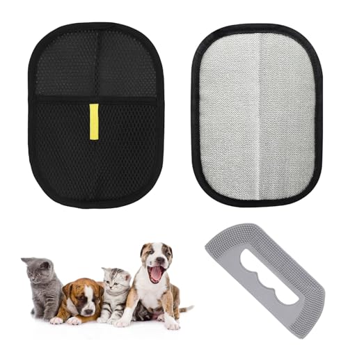 QINGYIWL 2 Stück Fellmagnet Handschuh, Tierhaarentferner Handschuh mit Tierhaarentfernerbürste, Fell Magnet Handschuh für Katzen, Hunde QINGYIWL 2 Stück Fellmagnet Handschuh, Tierhaarentferner Handschuh mit Tierhaarentfernerbürste, Fell Magnet Handschuh für Katzen, Hunde von QINGYIWL
