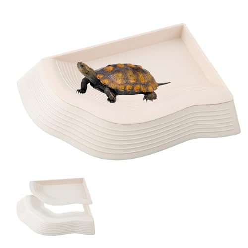 QINGYIWL Schildkröten Wasserschale, Kleine Reptilien Badebecken mit Rampe, Schildkröten Terrarium Zubehör, für Kleine Schildkröten, Geckos und Andere Kleine Reptilien QINGYIWL Schildkröten Wasserschale, Kleine Reptilien Badebecken mit Rampe, Schildkröten Terrarium Zubehör, für Kleine Schildkröten, Geckos und Andere Kleine Reptilien von QINGYIWL