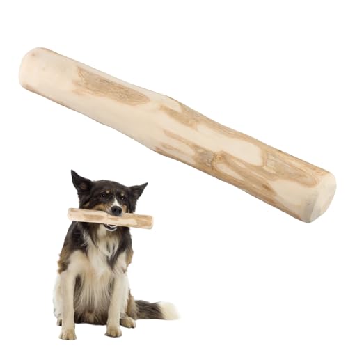 QINGZY Kaffeeholz für Hunde, Größe S 18.5 * 3-3.5cm, M 21 * 3.5-3.7cm, Holzknochen als Hundespielzeug, Natürliches Kauspielzeug aus nachhaltigem Holz, Robuster für Kleine und Mittlere (M) von QINGZY