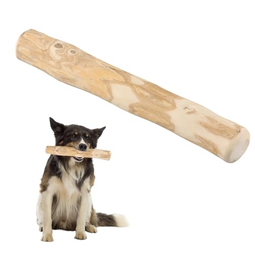 QINGZY Kaffeeholz für Hunde, Größe S 18.5 * 3-3.5cm, M 21 * 3.5-3.7cm, Holzknochen als Hundespielzeug, Natürliches Kauspielzeug aus nachhaltigem Holz, Robuster für Kleine und Mittlere (S) von QINGZY
