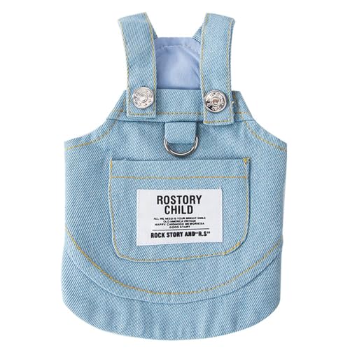 QINZITAO Lovely Denims Haustierkleid, bequemes Geschirr, klein, weich, Sweatshirt für kleine Hunde und Katzen QINZITAO Lovely Denims Haustierkleid, bequemes Geschirr, klein, weich, Sweatshirt für kleine Hunde und Katzen von QINZITAO