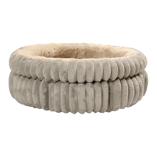 QINZITAO Waschbares Plüsch-Katzenbett, rundes Design, für Indoor-Katzen, weiches und abnehmbares Kissen für kleine Hunde und Katzen, die sich ausruhen QINZITAO Waschbares Plüsch-Katzenbett, rundes Design, für Indoor-Katzen, weiches und abnehmbares Kissen für kleine Hunde und Katzen, die sich ausruhen von QINZITAO