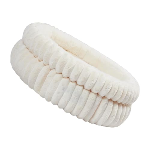 QINZITAO Waschbares Plüsch-Katzenbett, rundes Design, für Indoor-Katzen, weiches und abnehmbares Kissen für kleine Hunde und Katzen, die sich ausruhen QINZITAO Waschbares Plüsch-Katzenbett, rundes Design, für Indoor-Katzen, weiches und abnehmbares Kissen für kleine Hunde und Katzen, die sich ausruhen von QINZITAO