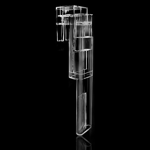 QISXYE Aquarium-Abfluss und Oberflächenskimmer, 3-in-1, Lilienrohr, Kunststoff, 12/16 mm, transparent von QISXYE