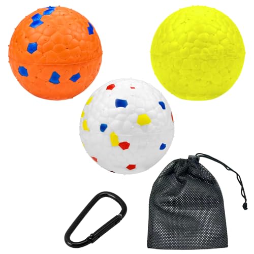 Hundeball Unzerstörbar, 3 Stück Dauerhaftes Hundespielzeug, Outdoor Hundeball, leicht schwimmender Ball, lindert Langeweile, bissfest, Zahnen, wasserfreundlich für Große, Mittelgroße & Kleine Hundeball Unzerstörbar, 3 Stück Dauerhaftes Hundespielzeug, Outdoor Hundeball, leicht schwimmender Ball, lindert Langeweile, bissfest, Zahnen, wasserfreundlich für Große, Mittelgroße & Kleine von QITIXI:OU