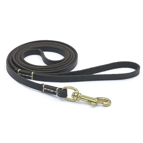 QIUMING 130 cm/180 cm bequemes Zugseil der Hundeleine aus echtem Leder für das Training und Spazierengehen Kleiner bis mittelgroßer Hunde in Braun, Rot, Grün QIUMING 130 cm/180 cm bequemes Zugseil der Hundeleine aus echtem Leder für das Training und Spazierengehen Kleiner bis mittelgroßer Hunde in Braun, Rot, Grün von QIUMING