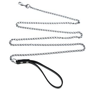 QIUMING Bisssichere Hochleistungskette für Hunde, Leine für Haustiere, Metallleine, Griff, Auslösehaken für Haustiere, Trainingshalsband, Leine, Halskette, Hundeprodukt QIUMING Bisssichere Hochleistungskette für Hunde, Leine für Haustiere, Metallleine, Griff, Auslösehaken für Haustiere, Trainingshalsband, Leine, Halskette, Hundeprodukt von QIUMING