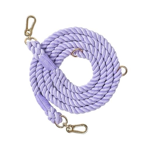 QIUMING Hundeleine, handgefertigt, geflochtenes Seil, 250 cm, Starkes Baumwollseil, Hundeleinen, robuste Leine für kleine, mittelgroße und große Hunde, Spaziergänge, Training QIUMING Hundeleine, handgefertigt, geflochtenes Seil, 250 cm, Starkes Baumwollseil, Hundeleinen, robuste Leine für kleine, mittelgroße und große Hunde, Spaziergänge, Training von QIUMING