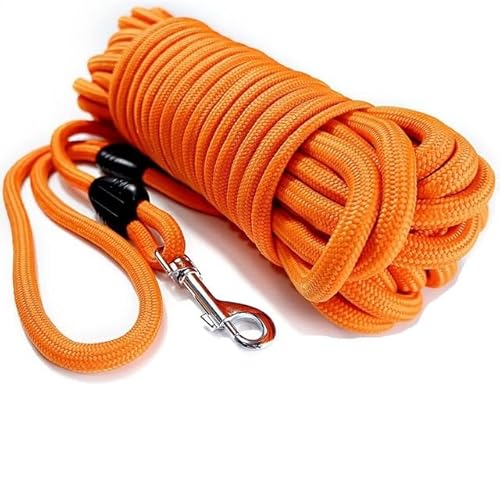 QIUMING Hundetrainingsleinen, Lange Leine mit gepolstertem Schaumstoffgriff, für kleine, mittelgroße und große Hunde mit hoher Beanspruchung, Tracking, Camping, Agility-Training QIUMING Hundetrainingsleinen, Lange Leine mit gepolstertem Schaumstoffgriff, für kleine, mittelgroße und große Hunde mit hoher Beanspruchung, Tracking, Camping, Agility-Training von QIUMING