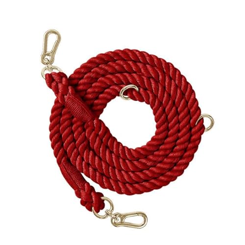 QIUMING Hundeleine, handgefertigt, geflochtenes Seil, 250 cm, Starkes Baumwollseil, Hundeleinen, robuste Leine für kleine, mittelgroße und große Hunde, Spaziergänge, Training QIUMING Hundeleine, handgefertigt, geflochtenes Seil, 250 cm, Starkes Baumwollseil, Hundeleinen, robuste Leine für kleine, mittelgroße und große Hunde, Spaziergänge, Training von QIUMING