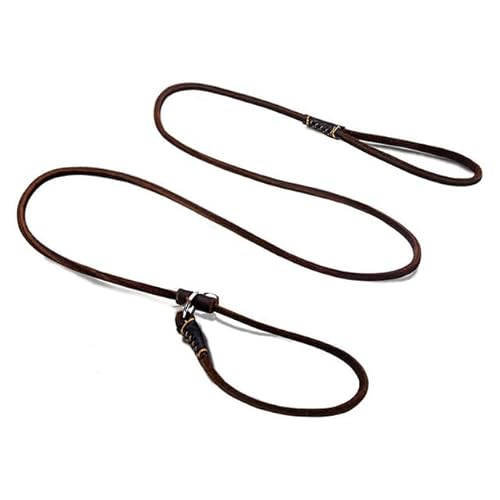 QIUMING Slip-Hundeleine, weich, dünn, handgefertigt, echtes Leder, Haustier, Welpe, Hundekette, Halsband, Leine, Slip für kleine, mittelgroße Hunde, Training und Spaziergänge QIUMING Slip-Hundeleine, weich, dünn, handgefertigt, echtes Leder, Haustier, Welpe, Hundekette, Halsband, Leine, Slip für kleine, mittelgroße Hunde, Training und Spaziergänge von QIUMING