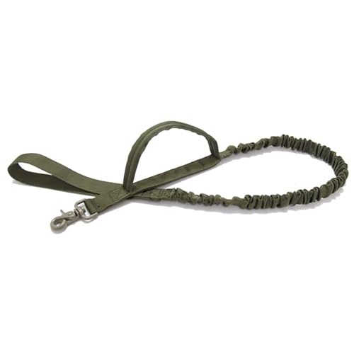 Taktische Bungee-Hundeleine, 2 Griffe, Schnellverschluss, für Katzen und Hunde, elastische Leinen, Seil, militärische Hundetrainingsleinen von QIUMING
