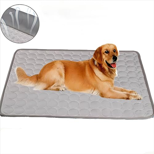 QIXUJAK 2025 Neu Kühlmatte für Den Sommer,Kühlmatte Hund, Hundekühlmatte für Hund & Katze Selbstkühlende Matte für Haustiere Summer Pet Ice Pad Abrieb- und Bissfest Natürliche Kühlung (grau,S) QIXUJAK 2025 Neu Kühlmatte für Den Sommer,Kühlmatte Hund, Hundekühlmatte für Hund & Katze Selbstkühlende Matte für Haustiere Summer Pet Ice Pad Abrieb- und Bissfest Natürliche Kühlung (grau,S) von QIXUJAK