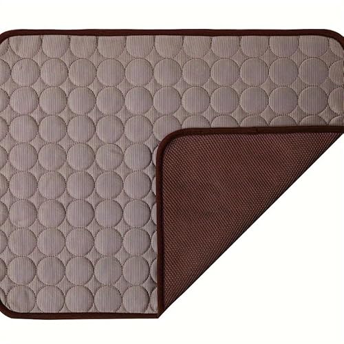 QIXUJAK 2025 Neu Kühlmatte für Den Sommer,Kühlmatte Hund, Hundekühlmatte für Hund & Katze Selbstkühlende Matte für Haustiere Summer Pet Ice Pad Abrieb- und Bissfest Natürliche Kühlung (Kaffeebraun,S) QIXUJAK 2025 Neu Kühlmatte für Den Sommer,Kühlmatte Hund, Hundekühlmatte für Hund & Katze Selbstkühlende Matte für Haustiere Summer Pet Ice Pad Abrieb- und Bissfest Natürliche Kühlung (Kaffeebraun,S) von QIXUJAK
