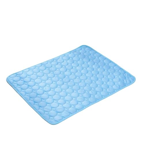 QIXUJAK Haustier Sommer Katzen- und Hundekühlkissen Sommer-Eiskissen Hundekühlkissen, verschleißfest, bissfest, natürliches Kühlkissen (Blau,L 70 * 55cm) von QIXUJAK