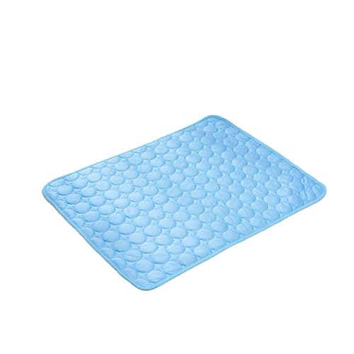 QIXUJAK Haustier Sommer Katzen- und Hundekühlkissen Sommer-Eiskissen Hundekühlkissen, verschleißfest, bissfest, natürliches Kühlkissen (Blau,XXL150*100cm) von QIXUJAK