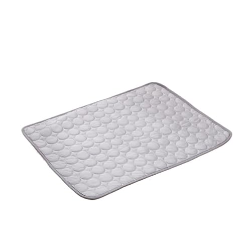 QIXUJAK Haustier Sommer Katzen- und Hundekühlkissen Sommer-Eiskissen Hundekühlkissen, verschleißfest, bissfest, natürliches Kühlkissen (Grau,XS 40 * 30cm) von QIXUJAK