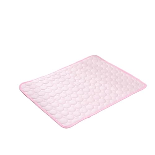 QIXUJAK Haustier Sommer Katzen- und Hundekühlkissen Sommer-Eiskissen Hundekühlkissen, verschleißfest, bissfest, natürliches Kühlkissen (Rosa,XXL150*100cm) von QIXUJAK