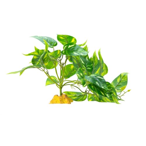 QIYUDUOLA Künstliche Reptilienpflanze für Kletterverstecke, Terrarium, Dschungel, künstliches Gras, Amphibien, Lebensraum, Ornamente von QIYUDUOLA