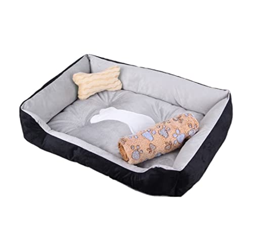 Katzenbetten, Hundebetten, Hundebett, Hundesofa, superweiches Haustierbett, maschinenwaschbar mit waschbarem Bezug, atmungsaktives Hundekissen, Haustierbett, Häuser (Farbe: einfarbig, Größe: 70 x 50 x Katzenbetten, Hundebetten, Hundebett, Hundesofa, superweiches Haustierbett, maschinenwaschbar mit waschbarem Bezug, atmungsaktives Hundekissen, Haustierbett, Häuser (Farbe: einfarbig, Größe: 70 x 50 x von QIooQsaQ