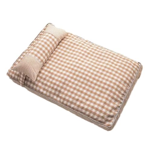 QIooQsaQ Haustier-Schlafbett, Hundematte, abnehmbare und waschbare Hundehütte, Schlafmatte, Ganzjahres-Hundehütte, Hundebett (,S) von QIooQsaQ
