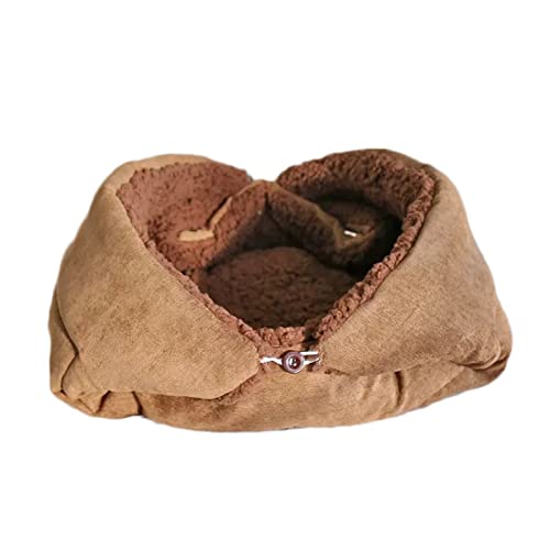 QIooQsaQ Multifunktionale Schlafmatte für den Winter, warm, Katzenstreu, Katzenschlafsack mit Teppich, für Hunde und Katzen, Outdoor-Schlafbett (A,70 cm x 50 cm) (L x B x T) von QIooQsaQ